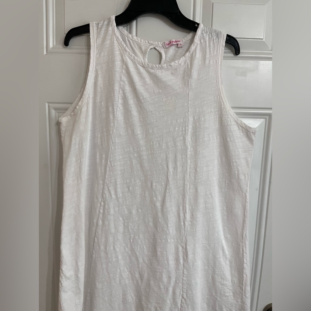 Fresh Produce Dress XL Women’s White A Line Pucker Cotton Fabric Summer Coastal - Picture 4 of 10